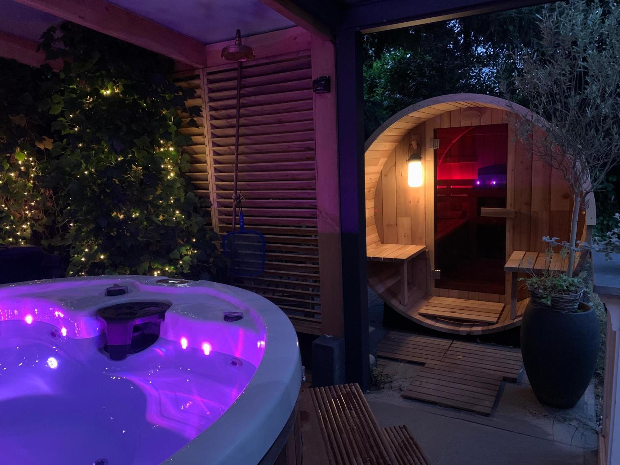 Romantisch Wellness Appartement Met Prive Hottub Sauna Gamesroom Den Ham Esterno foto